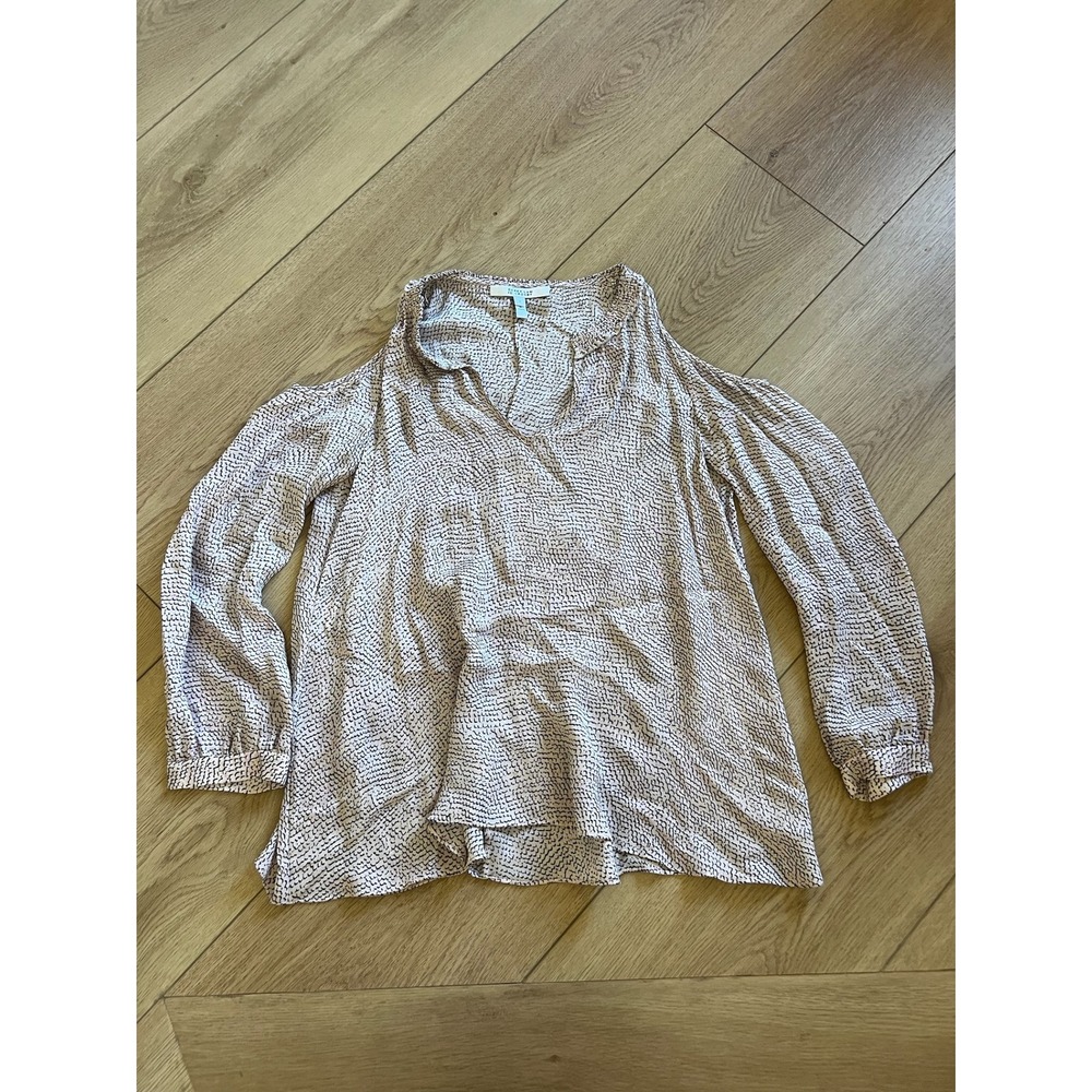 Derek Lam 10 Crosby Cold‎ Shoulder Printed Blouse Women Size 2